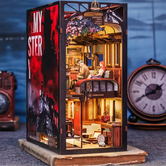 Murder on the Iron Line - Train Car Murder Mystery Book Nook Kit