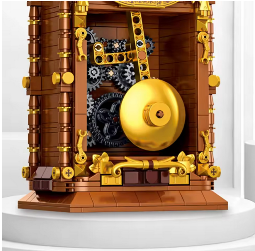 Classic Retro Swing Clock Building Blocks Set