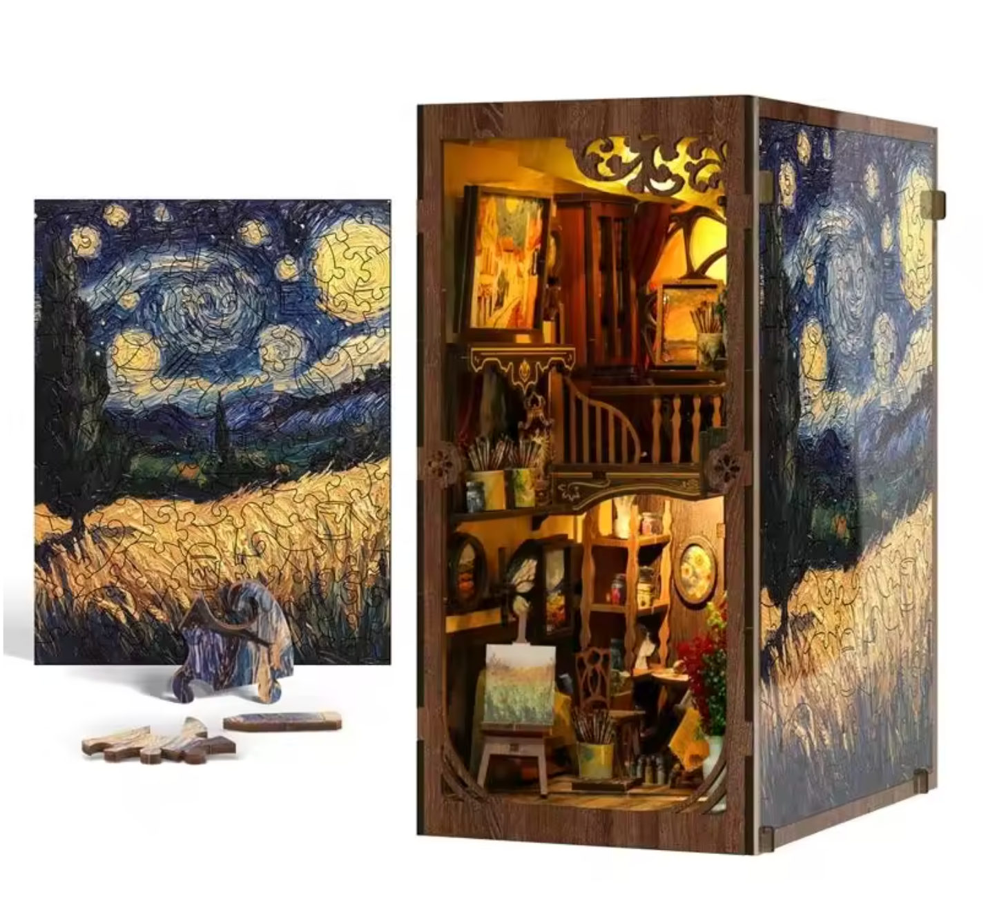 Starry Retreat DIY Book Nook Kit — A Tribute to Vincent van Gogh