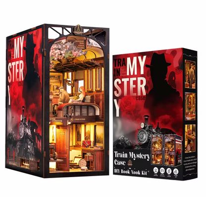 Murder on the Iron Line - Train Car Murder Mystery Book Nook Kit