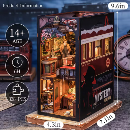 Murder on the Iron Line - Train Car Murder Mystery Book Nook Kit